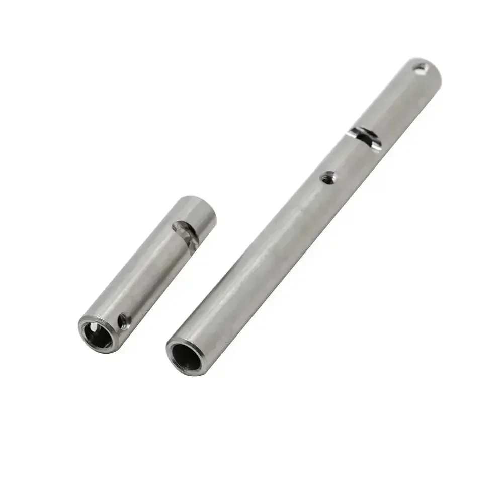 E-Star Hub Stainless Steel Rear Axle Sleeve Anti Slip Enhanced Bushing Weight Rod for Axial Wraith 90018 RR10 Yeti 1/10 RC Car P