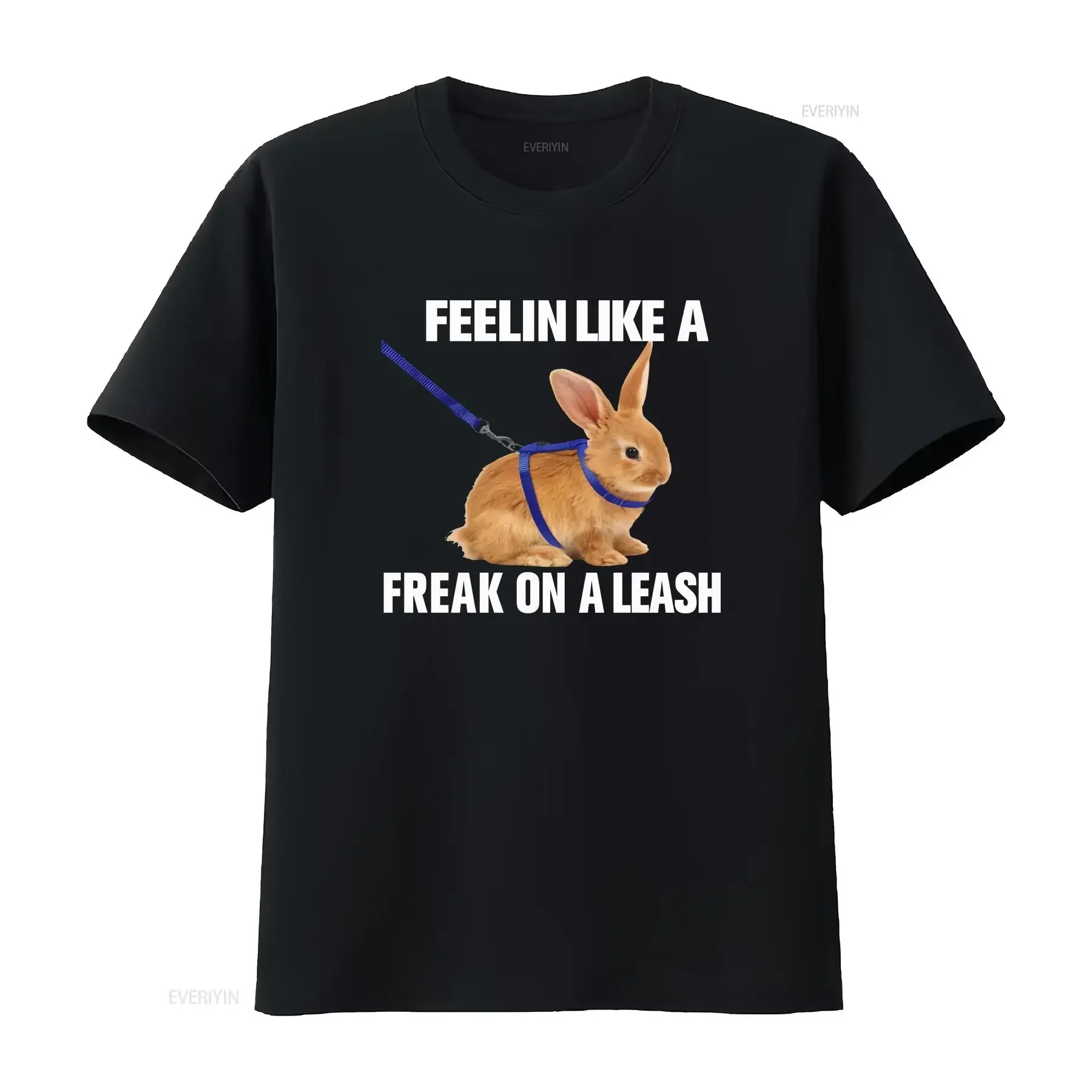 Meme T Shirt Feelin Like a Freak on Leash Funny Korn Parody vintage Washed Stylish Top For Everyday Wear Stretched graphic