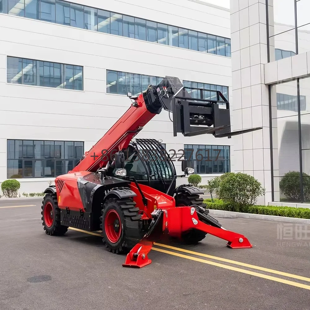High-quality Telehandler CE Diesel Engine Enclosed Cab 4X4  3.5 Tons Telehandler Telescopic Handler 6m with Bucket