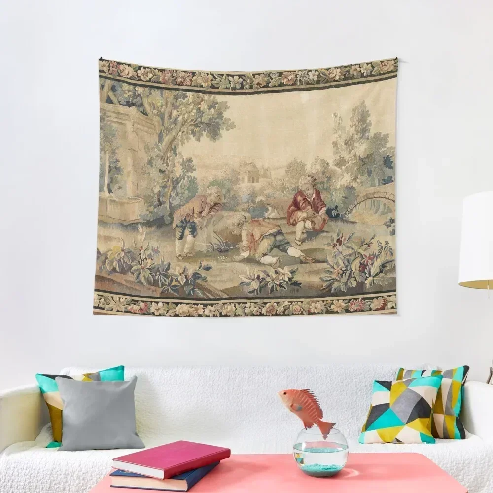 AubussonAntique French Tapestry Decoration Aesthetic Room Ornaments Room Decorating Aesthetic Decoration Bedroom Tapestry