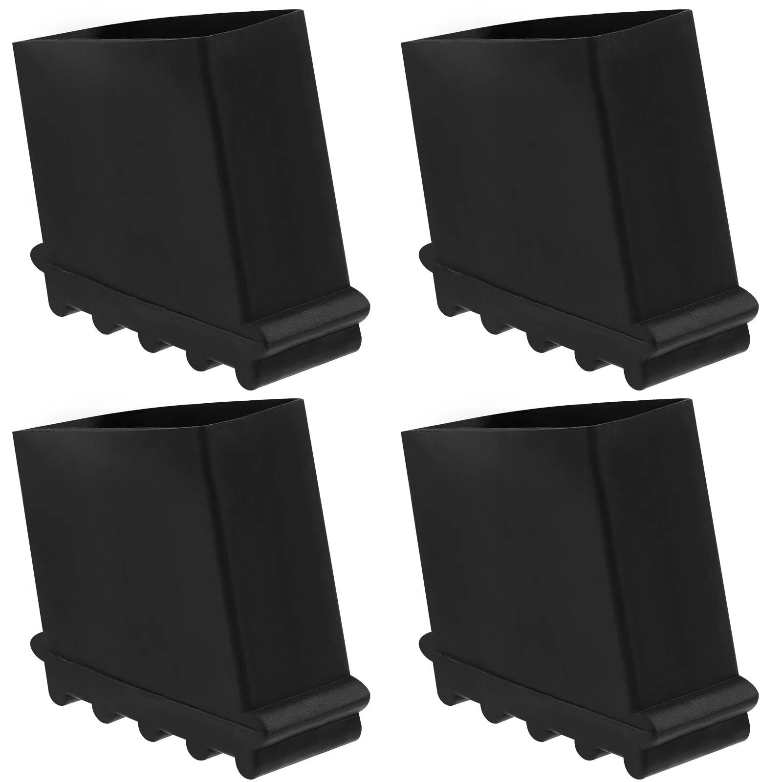 سلم القدم الأكمام 4 قطعة الحصير المطاطية عدم الانزلاق لخطوات الدرج تمديد سلم قدم يغطي حماية تصميم معزول #2