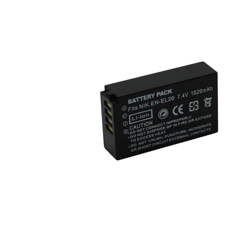 니콘 EN-EL20a EN-EL20 MH27 쿨픽스 P1000 P950 배터리 3개