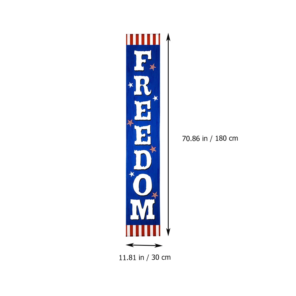 

Door Banner Curtain Polyester Safe Independence Day Decorations Outdoor Indoor Porch Sign Door Banner July Couplet