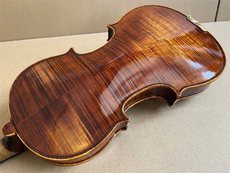 Antique Hand Varnished Highly Flamed Maple Back 4/4 SIZE Violin كمان Ammoon Free Violin Case&Bow violin accessories 220318-03