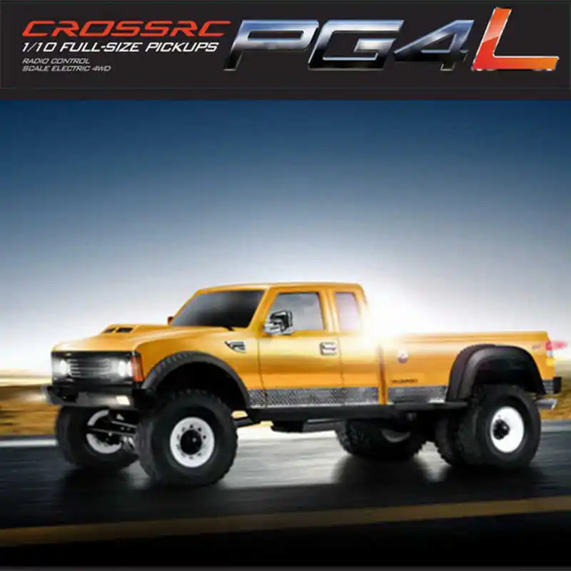 

Радиоуправляемый внедорожник CROSSRC PG4L: Мощный пикап-симулятор с жестким кузовом (комплект) для любителей радиоуправляемых моделей 90100021
