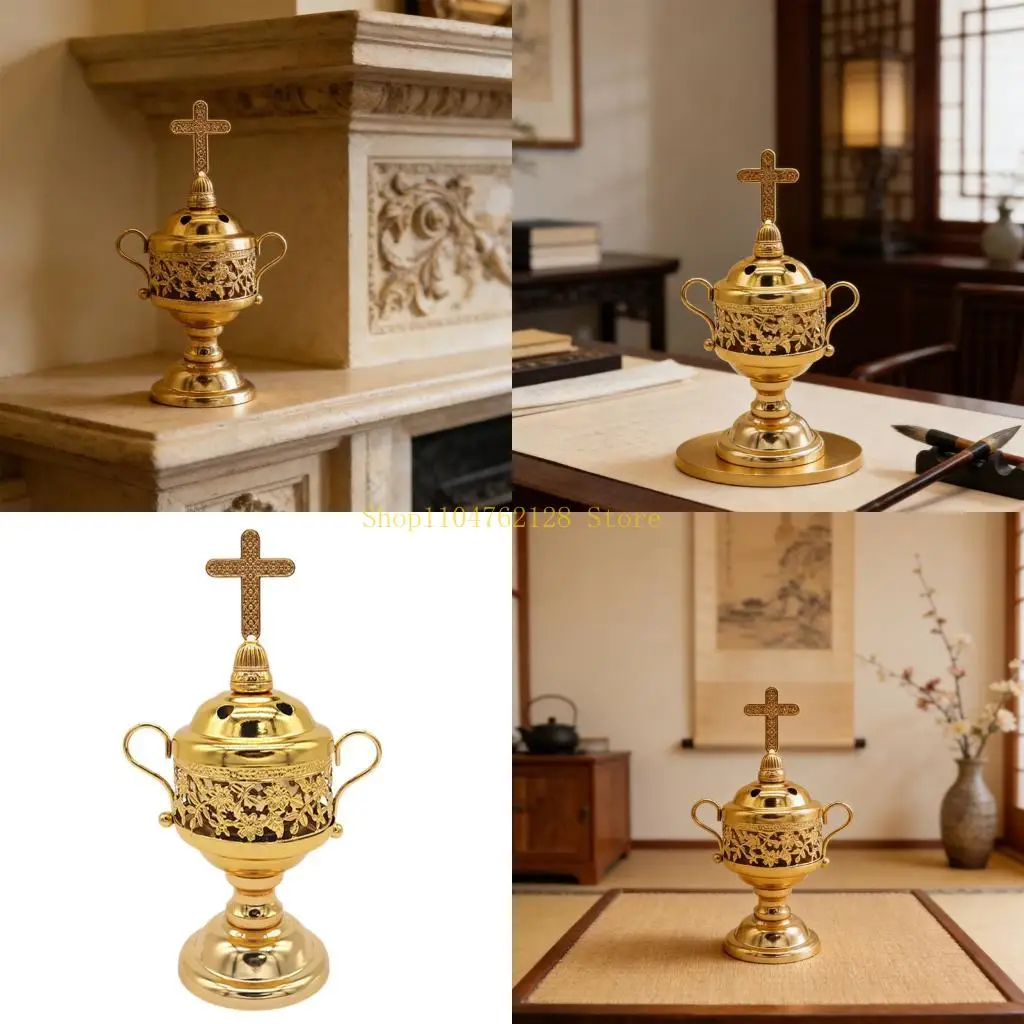 Decorative Incenses Holder Removable Lids Bakhoors Charcoals Incenses Burners best sale