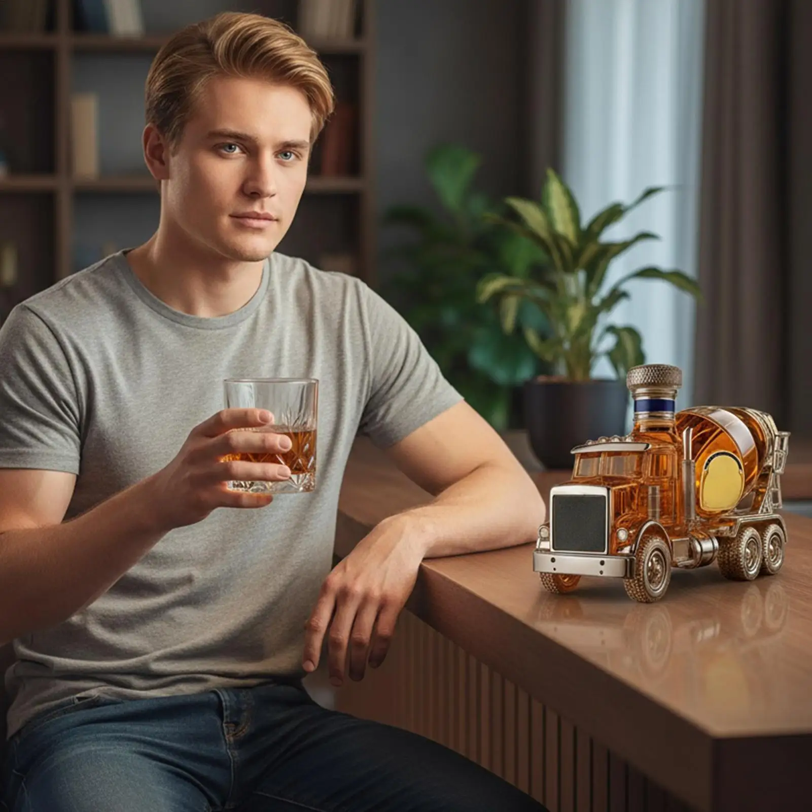 

Liquor Decanters Truck Shape Liquor Decanter Funny Wine Bottle For Birthday Christmas Wedding Housewarming Bar Home Party