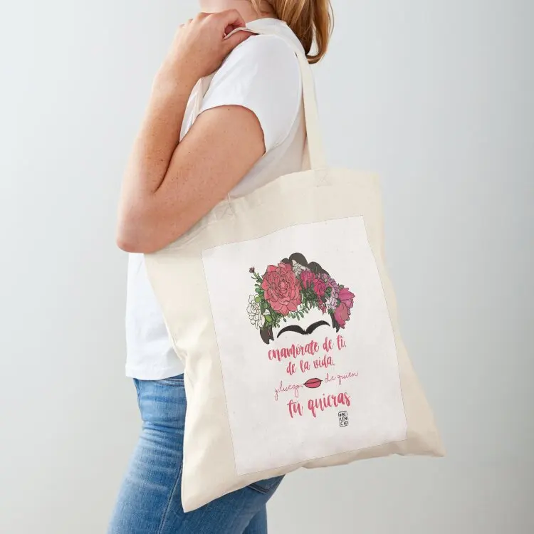 Fall in love with yourself, with life and after whoever you want Tote Bag shoping bag custom fabric bag Canvas