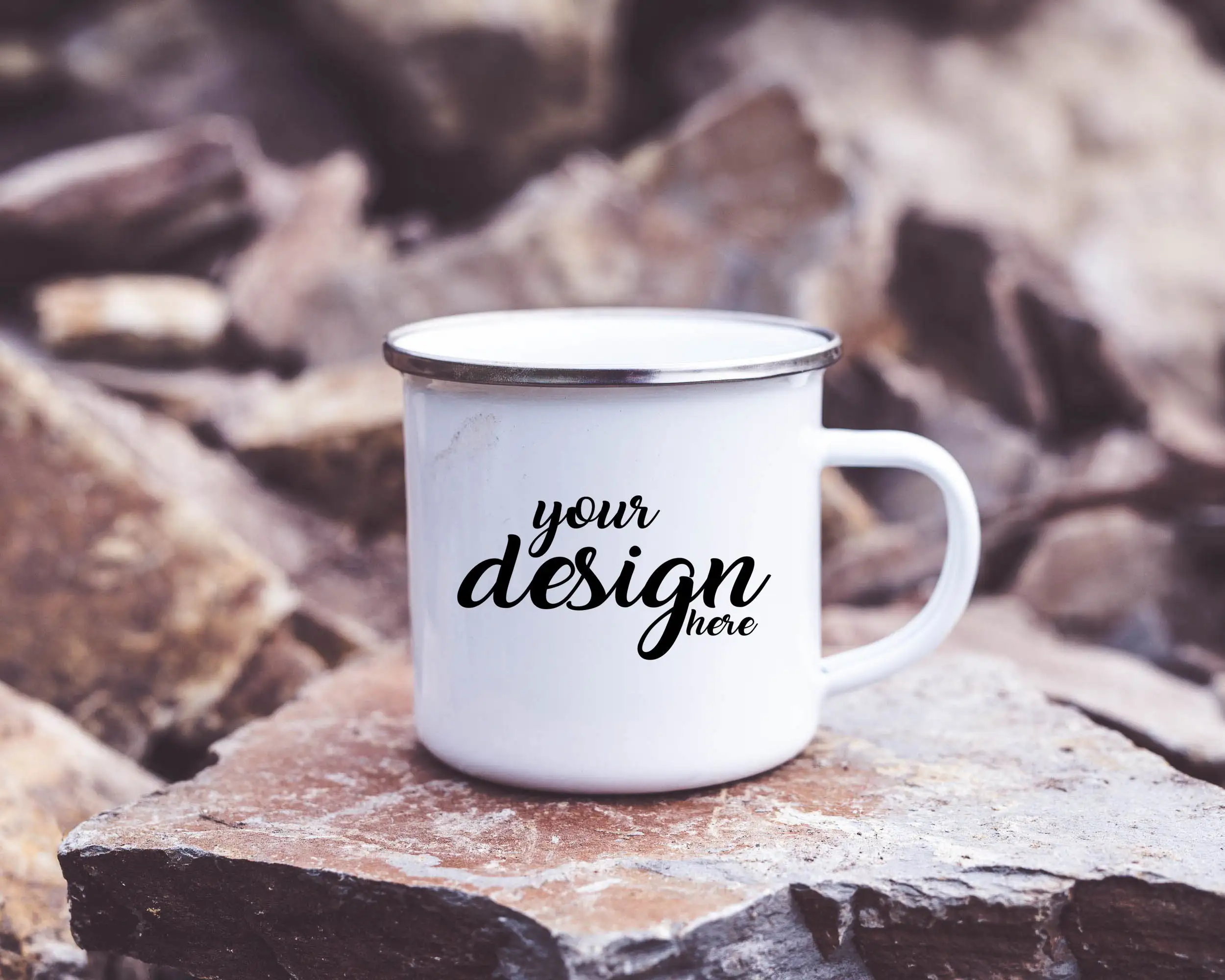 Custom Name Mugs Private Logo Text Enamel Coffee Cup Print Store Company Logo Mug Friends Birthday Gift Mug