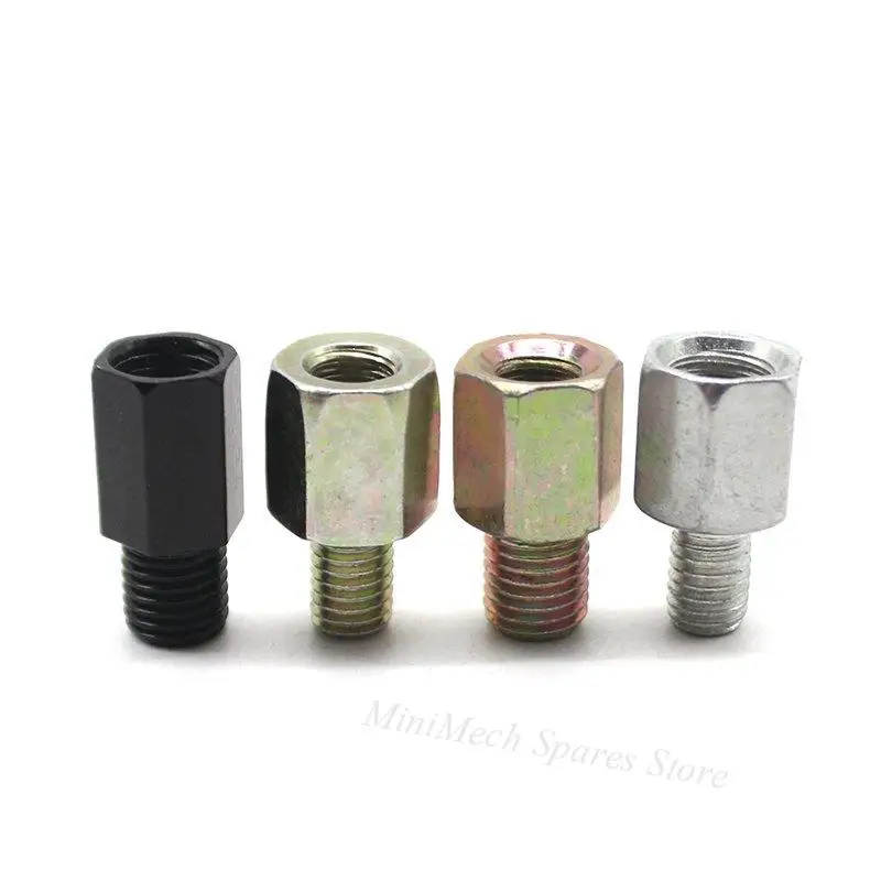 Motorcycle Scooter Rearview Mirror Adapter Screws 10mm to 8mm to 10mm Extension Bolts