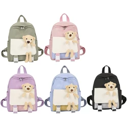 Cartoon Bear Backpack for Toddler Preschool Backpack Large Capacity Backpack Student School Backpack Daycare School Bag