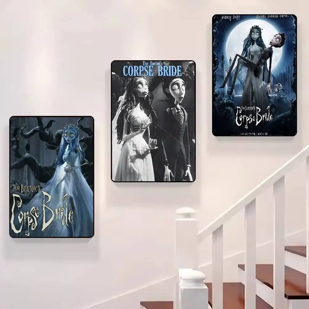 C-Corpse Bride Cartoon Poster Art With Prints Home Bedroom Living Room Decoration Gift view 4