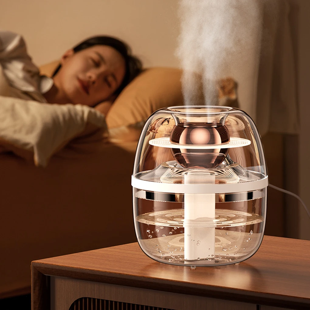 3L Fully Transparent Humidifier Essential Oil Diffuser with Night Light Room Freshener Diffuser USB Ultrasonic Cool Mist Sprayer
