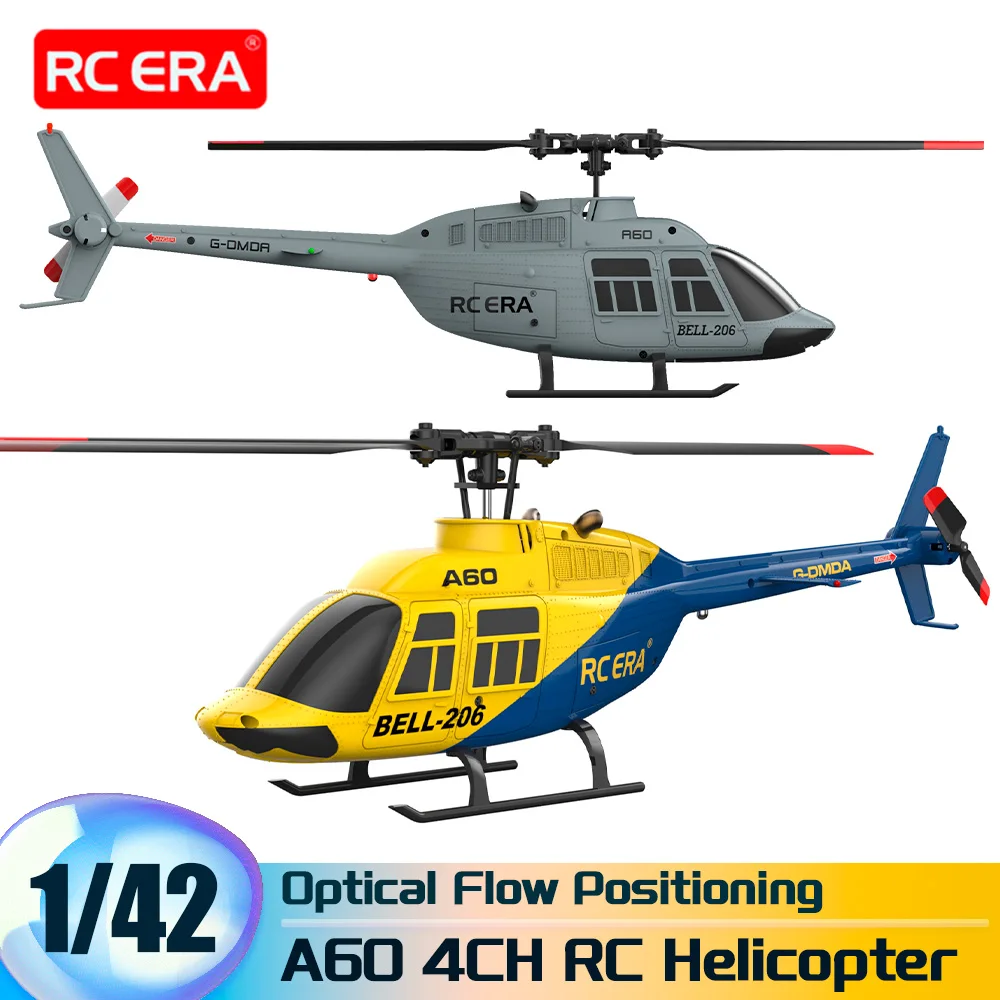 

Радиоуправляемый вертолет RC ERA A60 4CH, масштаб 1/42, BELL-206, оптическое позиционирование, 10 минут полета, 2.4G, 120 м, 6-осевой гироскоп, бесщеточный двигатель