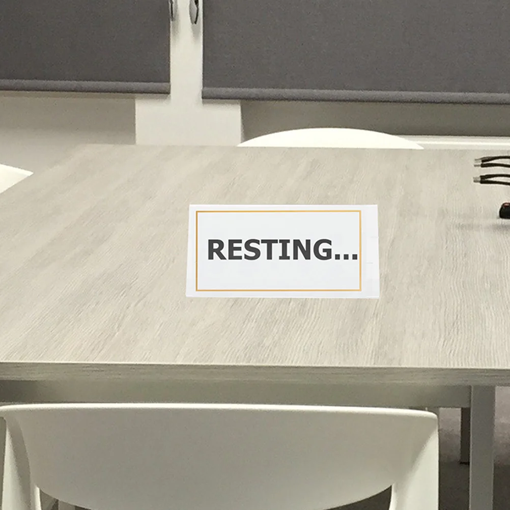 Conference Table Cards Large Acrylic Sign Blank Signs Invitations Blanks Reusable Decoration Desk Name Plate Mats