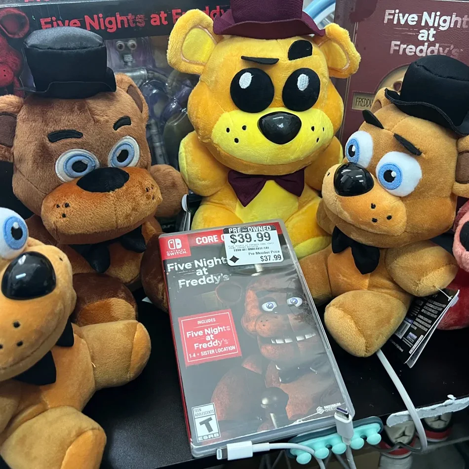 En Stock: Peluches de Five Nights at Freddy's (FNaF), Muñecos de Peluche de Bonnie, Foxy y Freddy, Regalos de Juguete