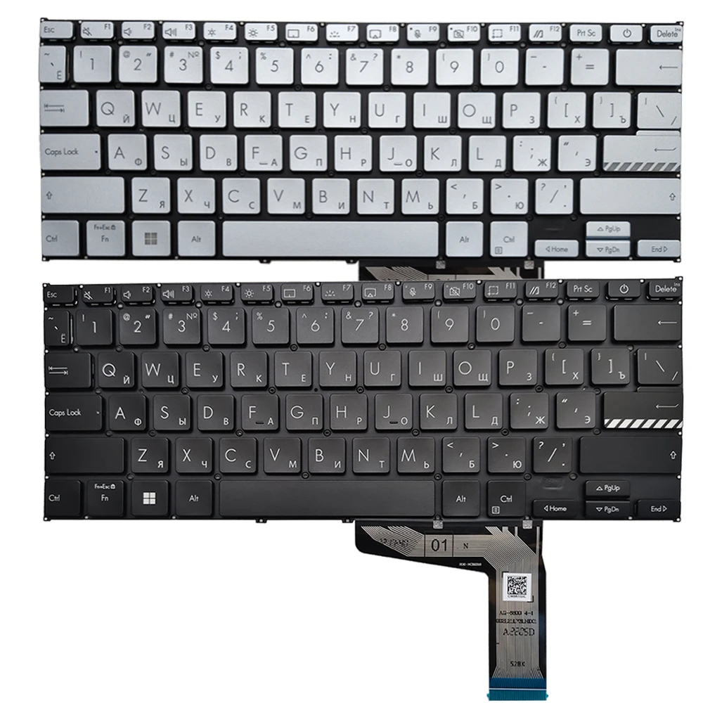 NEW For ASUS Vivobook X1402 X1403 X1402Z X1402ZA X1403Z X1403ZA Russian/US Keyboard Backlit  0KNB0- 1607ND00