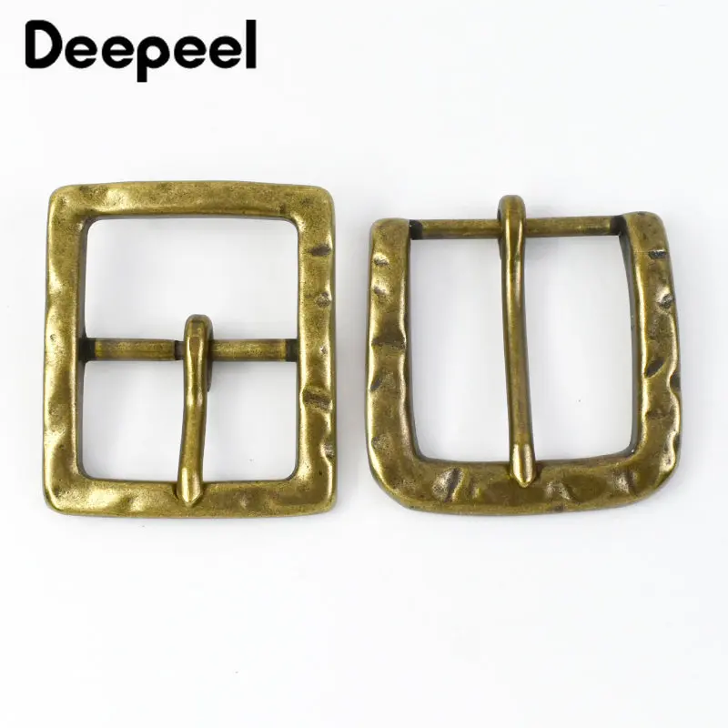 1Pc Deepeel 40mm Metal Belt Buckles Pure Copper Pin Clasp for 37-39mm Men Waistband Clothes Jeans DIY Leather Crafts Accessories