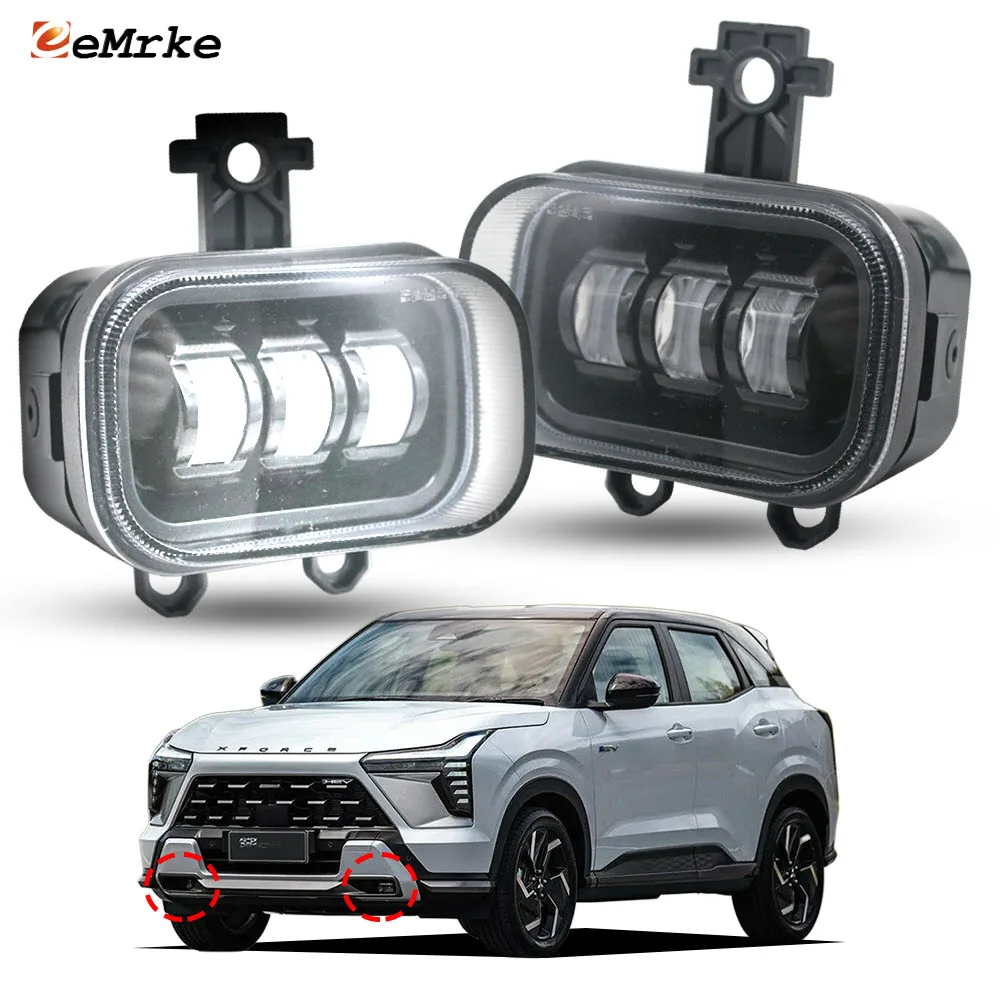 

White / Yellow LED Fog Lights DRL Lamp 40W 12V for Mitsubishi Xforce 2023 2024 2025 2026 Outlander Sport South Africa 2025 2026