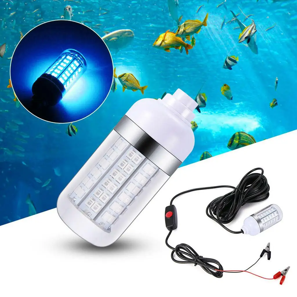 Imagem -02 - Led Submersível Pesca Luz Subaquática Lure Isca Lâmpada Luz Noturna 12v