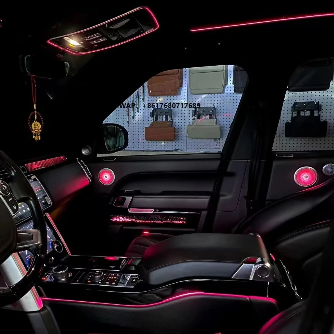 Mountain and Sea Mold Style(Leather) Rainbow Symphony Dynamic Ambient Light for  Range Rover Vogue(2014-2017)
