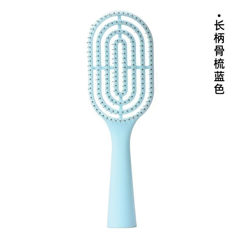  1Pcs Mini Massage Comb Hollow Out Hair Brush Scalp Massage Combs Hair Styling Detangler Fast Blow Drying Detangling Tool 