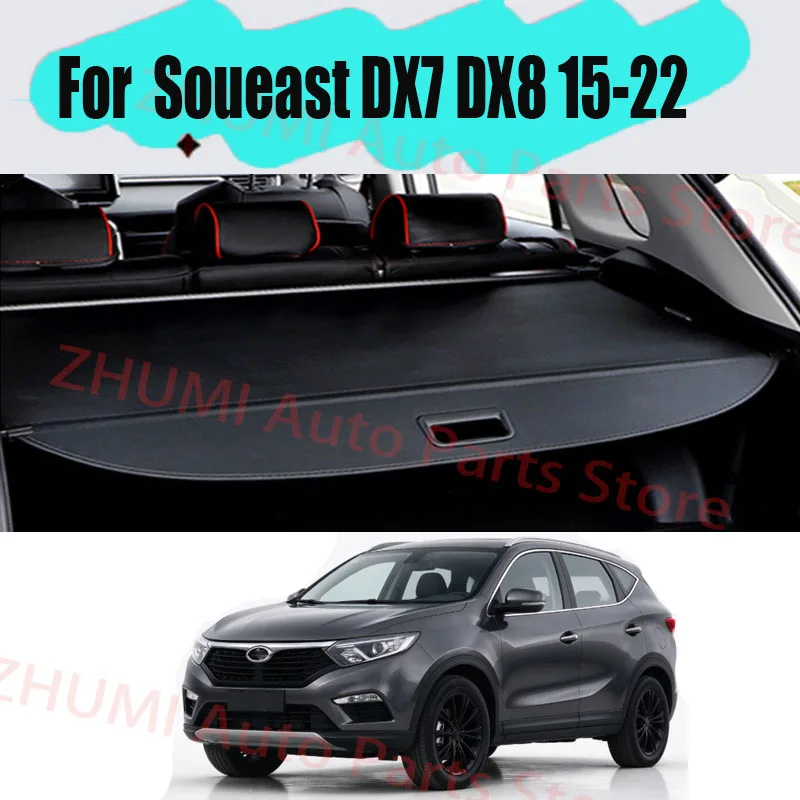 For Soueast DX7 DX8 15-22 Rear Rack Partition Shelter Trunk Organizer Shield Shade Auto Trunk Curtain Covers
