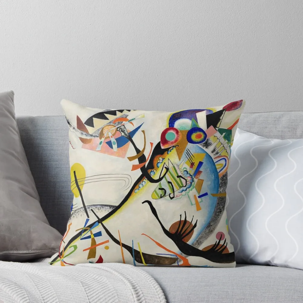 Wassily Kandinsky - Blue Segment Throw Pillow covers for pillows Cushions Home Decor autumn decoration Pillow