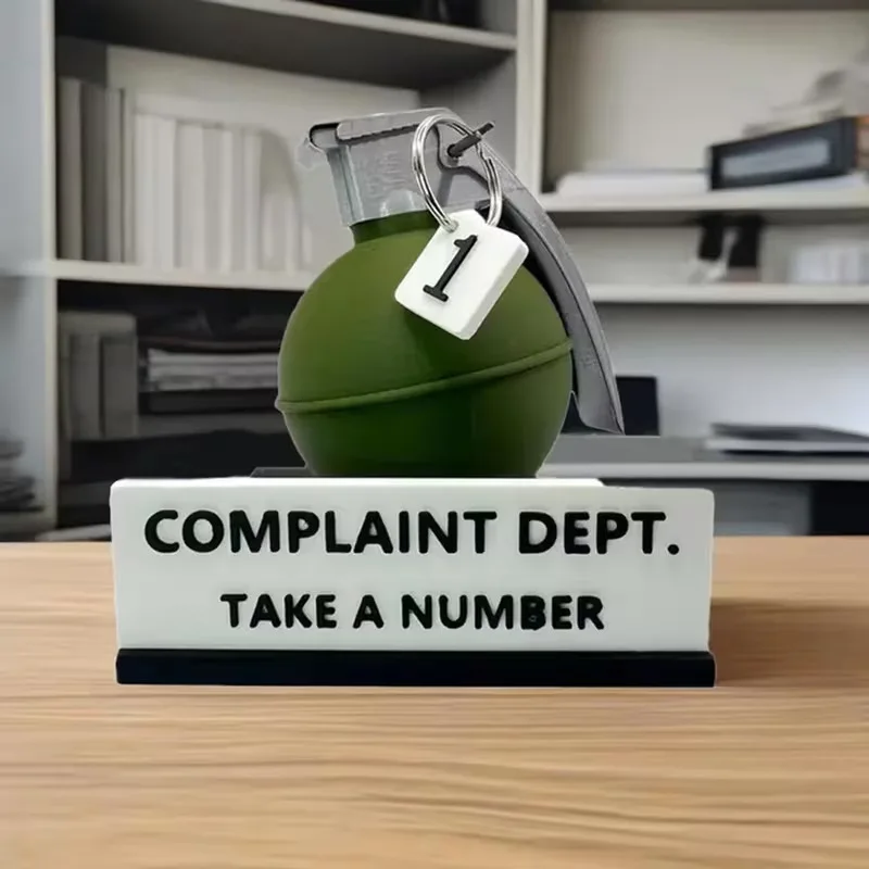 3D Printed Prank Gifts, Complaint Department Decorations, Fun Office Decorations