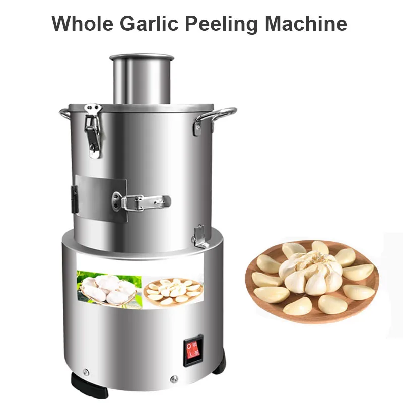 Automatic Whole Garlic Electric Peeling Machine Self Use In Western Restaurants Suitable For Dried Garlic Stainless Steel Peeler