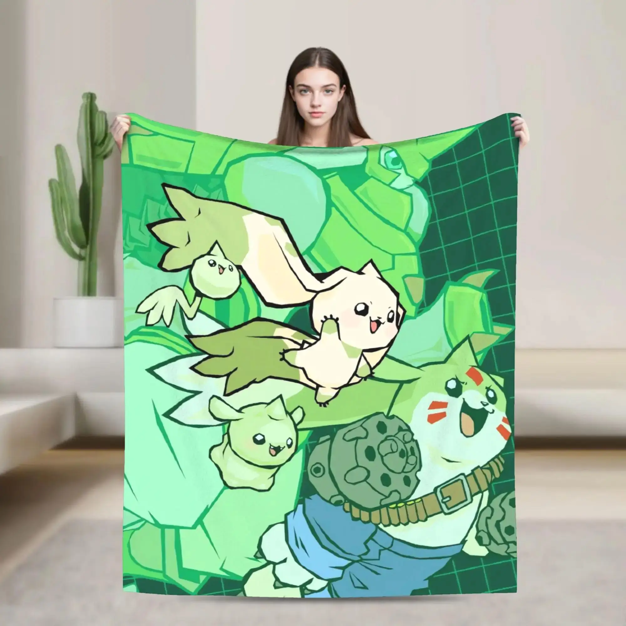 

Digimon Adventure Blanket Soft Quality Throw Blanket for Autumn Picnic Home Decor Comfortable Bedspread