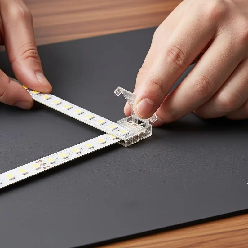 10Pcs Hand Pressed Solder Free Easy To Install 2 3 4 Pin LED Light Strip Connector For 5 8 10mm COB Light Strips