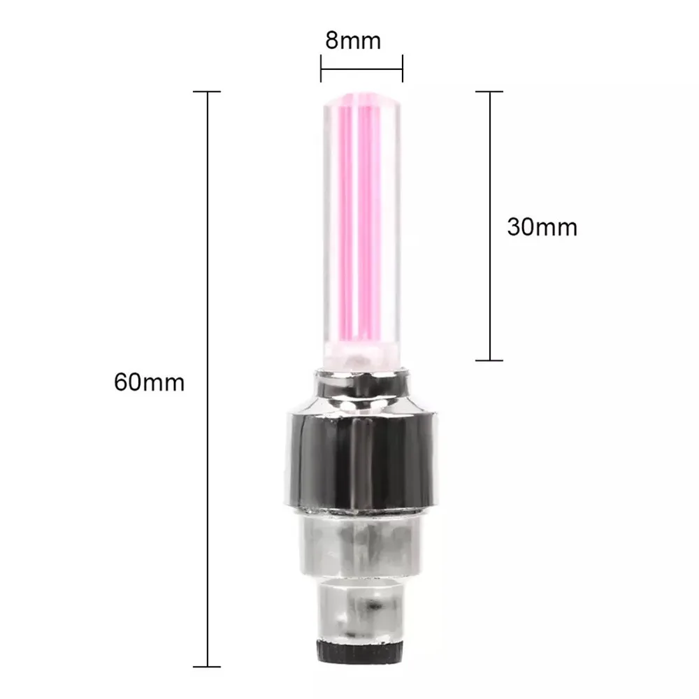 Neon Bicycle Valve Light Motion Sensor LED Light With Battery Road MTB Tire Air Valve Tyre Flash Lamp Taillight Bike Accessories