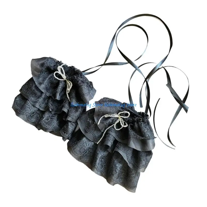 573B Delicate Adjustable Lace Sleeve Protectors Lightweight For Extended Comfort During Dances And Celebrations
