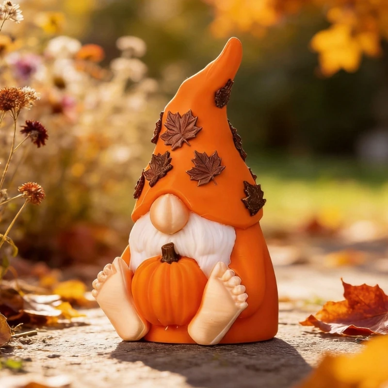 Indoor Fall Pumpkin Gnomes Figurine for Entryway, Shelf, and Tabletop Decors best sale