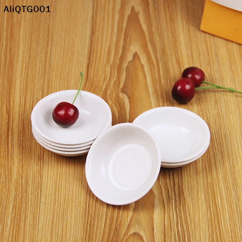 10pcs White Plastic Seasoning Sauce Dishes for Restaurant Home Buffet - Butter Mustard Sushi Vinegar Soy Sauce Bowls