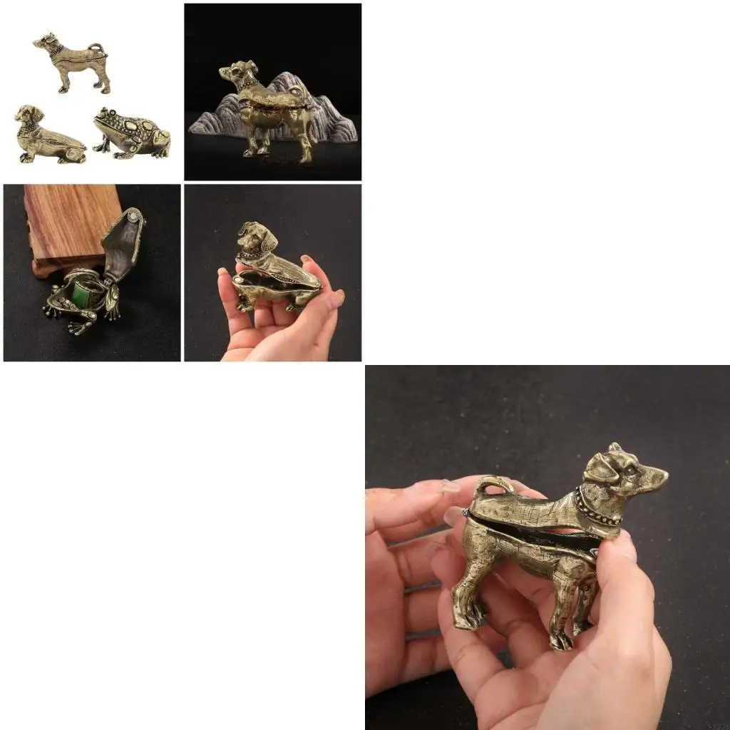 Elegant Animal Shaped Box for Accessories Vintage Inspired Jewelry Storage Case for Collectors Home Decoration