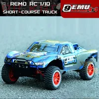 REMO Remote Control Short-Course Truck 1/10 RC 4WD Adult Racing High-speed Buggy Off-road Vehicle Model Car Kids Toy Gift