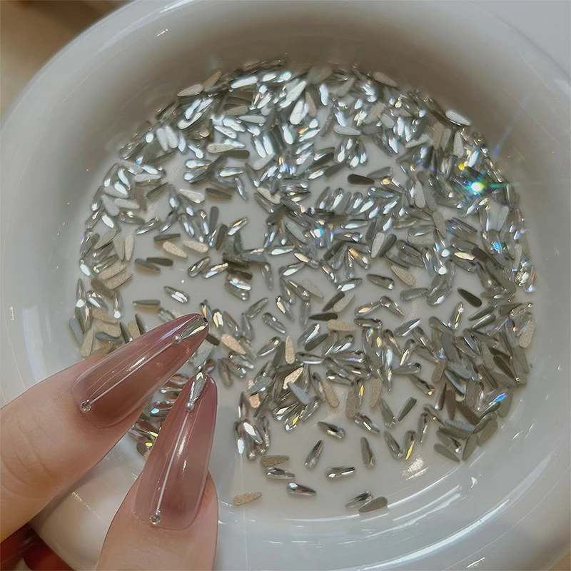 1 Doos Parel Water Druppel Nagel Diamant Decoratie Stereoscopisch Materiaal Tas Nagel Salon Diy Nail Artiesten En Nagelliefhebbers