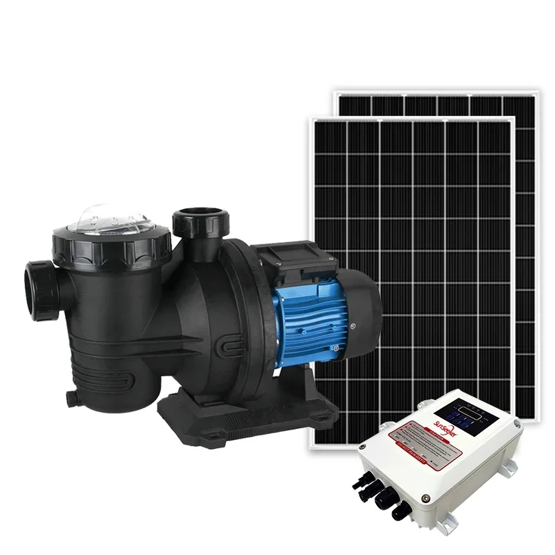 550w 900w 1200w Solar Pool Pump with Solar Panels Brushless Submersible Swimming Pool Pump Equipment