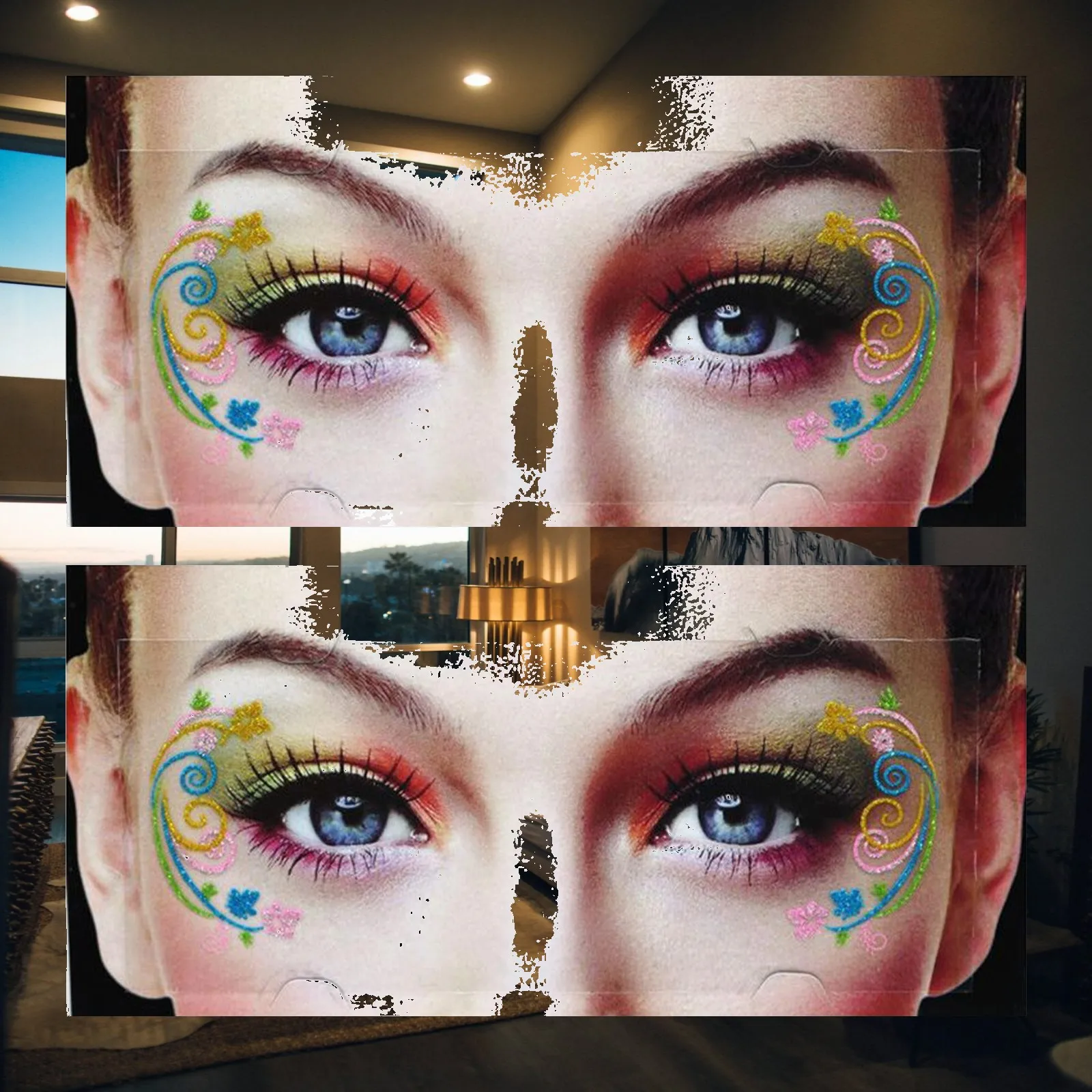 Eyeshadow Stickers, Face Stickers, Clothes, Accessories, Decorations,