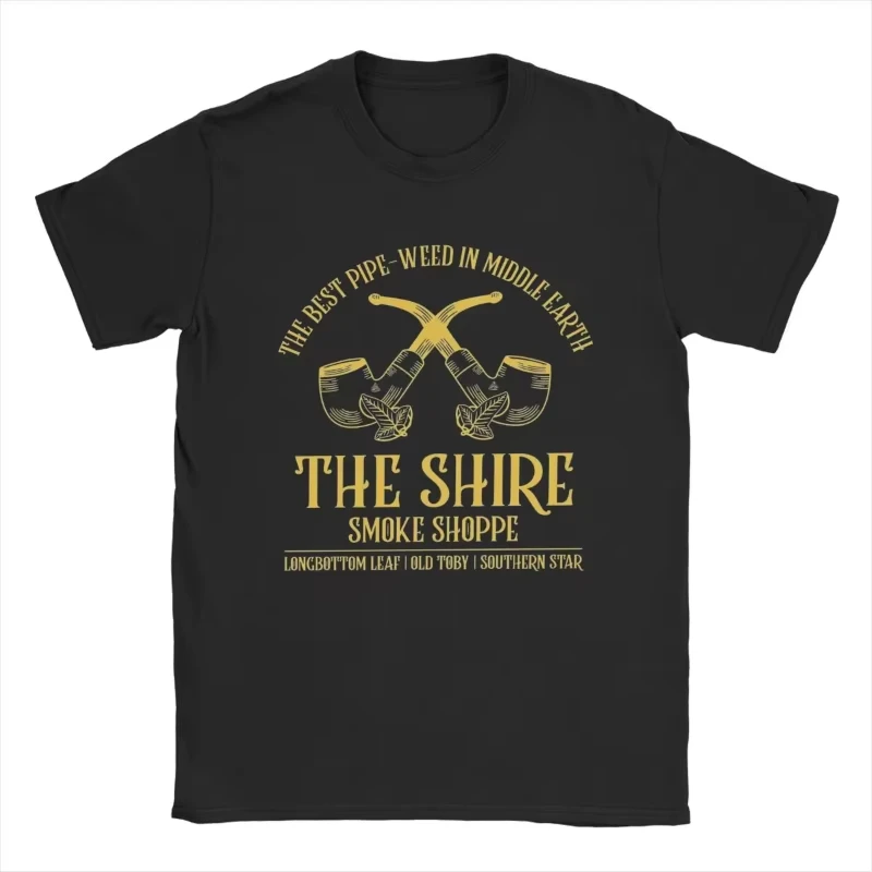 2026 New Men's T-Shirt The Shire Smoke Shoppes L-Lords of The R-Rings Cool Cotton Tees Short Sleeve T Shirts