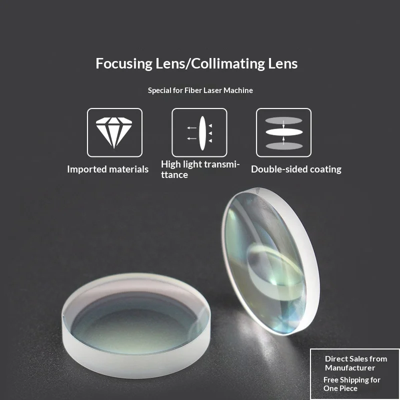 آلة القطع بالليزر التركيز كوليماتور عدسة مجموعة Jiaqiang Wanshunxing D30D28 مزدوج محدب الغضروف المفصلي حماية عدسة F150