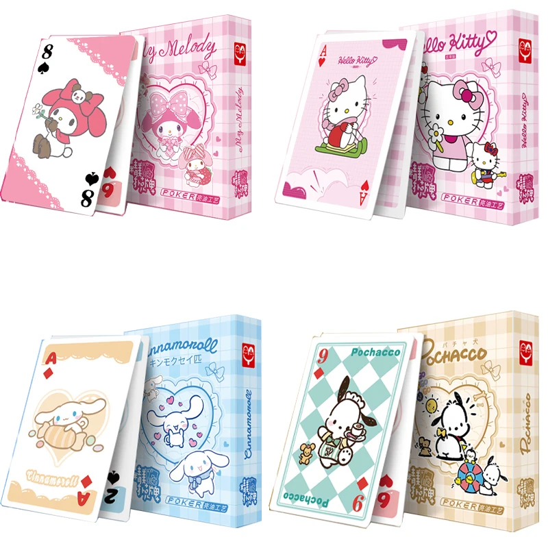 

Sanrio My Melody Series Cartoon Cute Playing Cards 1 Box of 54 Cards Cartoon Cute Sanrio Peripheral Board Games Card Game Toys