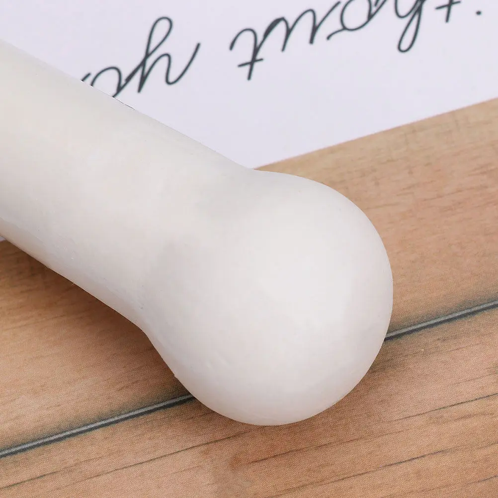 Handheld Ceramic Pestle Garlic Grinder for Kitchen Restaurant Home Use Dense Grinding Head Quick Mashing Comfortable Grip