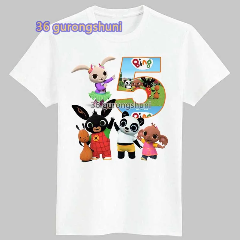 Cartoon t Shirt For Girls Tshirt children clothing bunny Girl t-shirts Kids Clothes Short Sleeve Boys Rabbits Graphic t Shirts