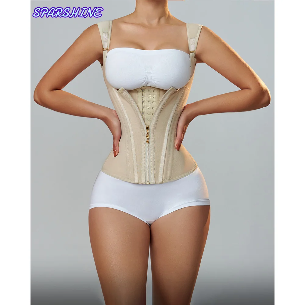 Fajas colombianas para entrenamiento de cintura, pantalones cortos de compresión doble, envoltura de Control de barriga, cinturón de modelado de estómago plano adelgazante, S-3XL