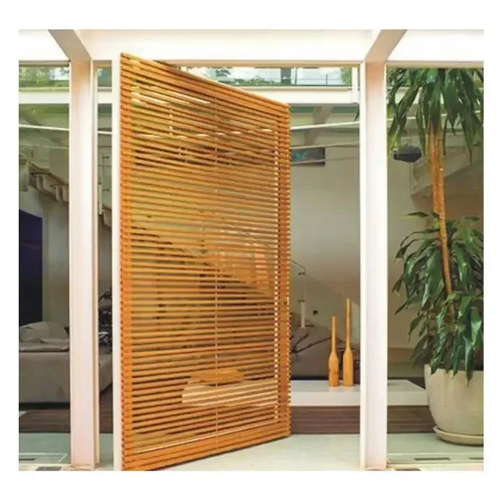&R*Modern Contemporary Insert Glass Gold Front Door Of House With Handle