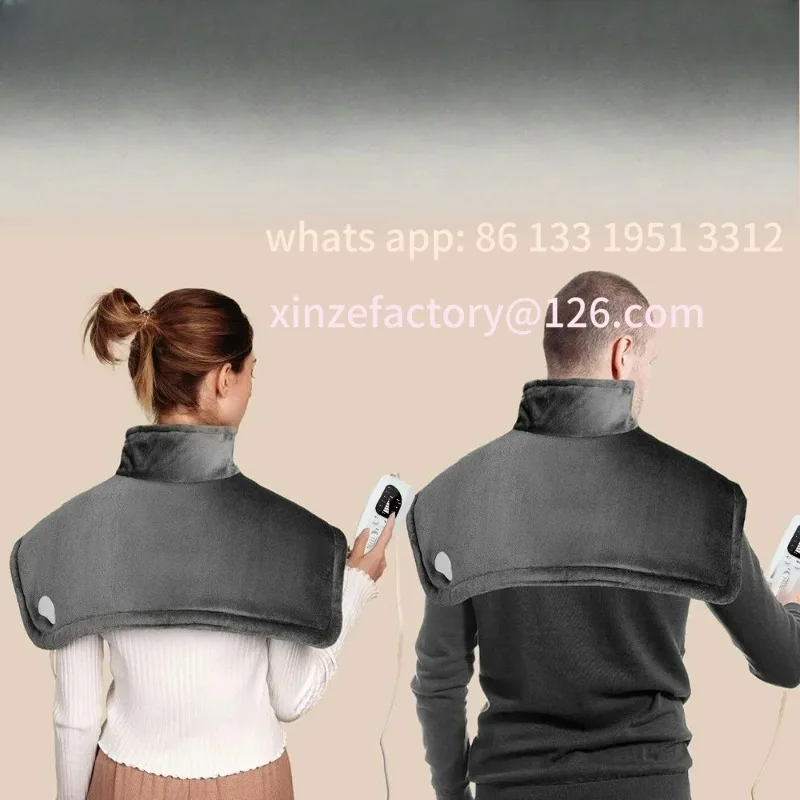 

Customizable 【CE】Electric Heating Shoulder Neck Heating Pad Warming Blanket Electric Heating Shoulder Wrap Pain Relief Temperatu