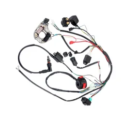 Complete Electrics Wiring Harness CDI Coil For Kawasaki KLX Chinese Dirt Bike ATV QUAD 49cc 50cc 80cc 90cc 100cc 110cc 125cc